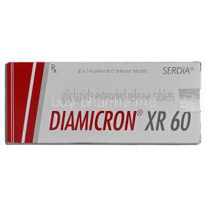 Diamicron XR, Gliclazide, 60mg, Box