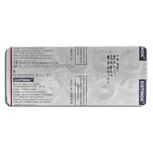 Distinon, Pyridostigmine, 60mg, Strip description