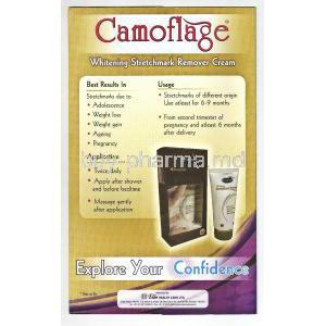 Camoflage Whitening Strechmark Remover Cream