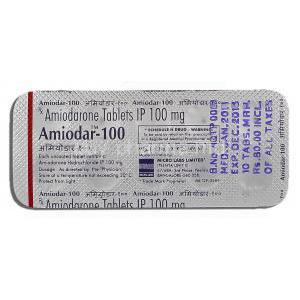 Amiodar, Amiodarone Tablets 100mg Strip Description