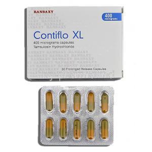 Contiflo XL, Tamsulosin HCL 400mg Box and Strip