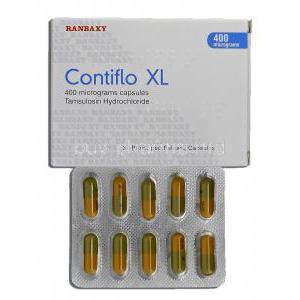 Contiflo, Tamsulosin HCL 400mg Box and Strip