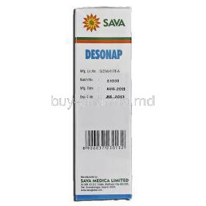 Desonap, Desmopressin Intranasal Solution, 60 Metered Doses, 6 ml, Sava Medica manufacturer