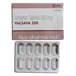 Valsava, Generic Valent, Valsartan, 320 mg, Tablet