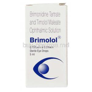 Brimolol, Generic Combigan ,  Brimonidine/ Timolol Eye Drops Box (Sun Pharma)