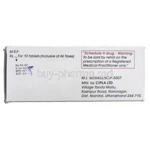 Cephadex-250 DT, Generic Keflex, Cephalexin, 250 mg Box Expiry