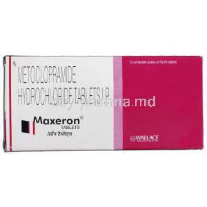 Maxeron 10, Generic Reglan, Metoclopramide, 10mg Box