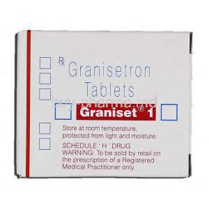 Graniset 1, Generic Kytril, Granisetron 1mg Tablet Box