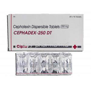 Cephadex 250 DT, Generic Keflex, Cephalexin Dispersible 250mg Tablet