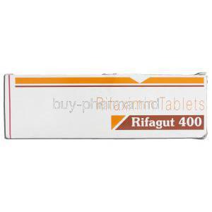 Rifagut 400, Generic Xifaxan, Rifaximin 400mg, Box