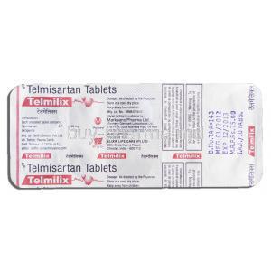 Telmilix, Generic Micardis, Telmisartan 40mg, Strip Description