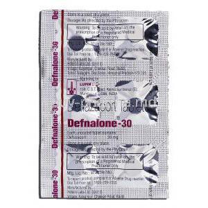 Defnalone 30, Generic Deflazacort, Deflazacort 30mg, Strip