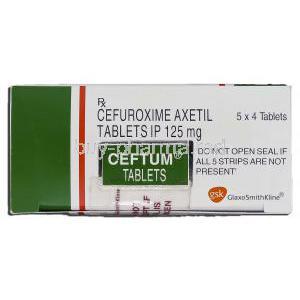 Ceftum 125, Cefuroxime Axetil 125mg, Box