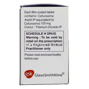Ceftum 125, Cefuroxime Axetil 125mg, Box description