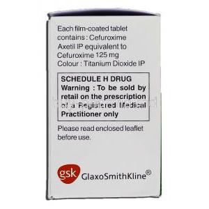 Ceftum 125, Cefuroxime Axetil 125mg, Box description