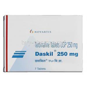 Daskil 250mg, Generic Lamisil, Terbinafine 250mg, Box