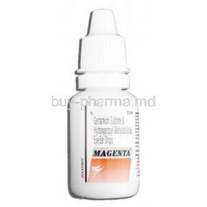 Magenta Ear and EyeDrops 10 ml, Generic Garamycin, Gentamicin Sulphate 0.3%, Bottle