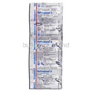 Defnalone-6, Generic Calcort, Deflazacort 6mg, Strip