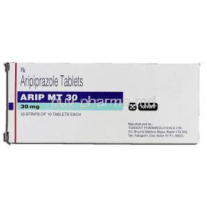 Arip MT 30, Generic Abilify, Aripiprazole 30mg, Box