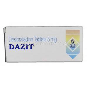 Dazit, Generic Clarinex, Desloratadine 5mg, Box