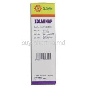 Zolminap Nasal Spray 2ml, Generic ZOMIG, Zolmitriptan 5mg, Box Expiry