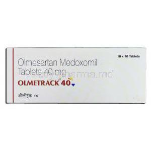 Olmetrack 40, Generic Benicar, Olmesartan Medoxomil 40mg, Box