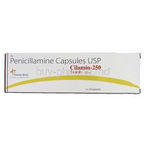 Cilamin 250, Generic Cuprimine, Penicillamine 250mg, Box