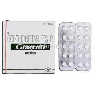 Goutnil, Generic Colcrys, Colchicine 0.5mg, Tablet