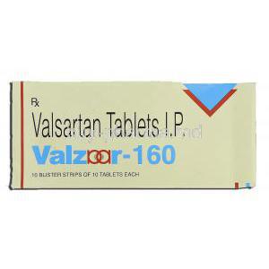 Valzaar 160, Valsartan 160mg, Box