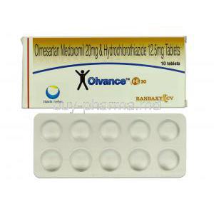 Olvance-H, Generic BENICAR HCT and OLMETEC PLUS, Olmesertan and HCTZ, 20 mg and 12.5mg, Box and Strip