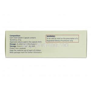 Tacrograf, Generic Prograf, Tacrolimus, 2mg, Box description