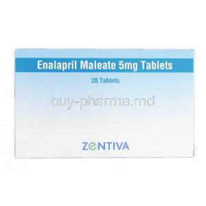 Enalapril, Generic Vasotec, Enalapril Maleate 5mg, Box