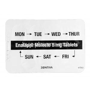 Enalapril, Generic Vasotec, Enalapril Maleate 5mg, Strip Description