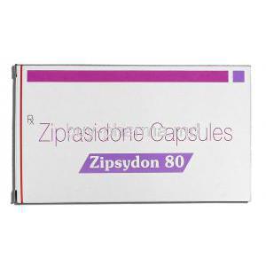 Zipsydon 80, Generic Geodon, Ziprasidone 80mg, Box