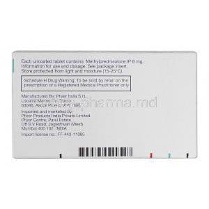 Medrol, Branded Medrol, Methylprednisolone 8mg, Box Description