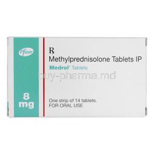 Medrol, Branded Medrol, Methylprednisolone 8mg, Box