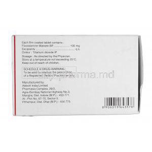 Uvox 100, Generic Luvox, Fluvoxamine 100 mg, Box Description