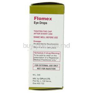 Flomex, Fluorometholone 0.1% W/v 5 Ml Ophthalmic Suspension Eye Drops (Cipla)