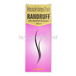 Randruff Anti-Dandruff Shampoo, Generic Nizoral, Ketoconazole, 2 percent, Box
