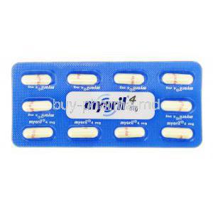 Myoril, Branded, Thiocolchicoside, 4 mg, Strip