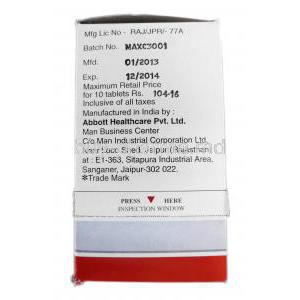 Valance OD 750, Generic Depakote, Divalproex Sodium XR, 750 mg, Box Expiry
