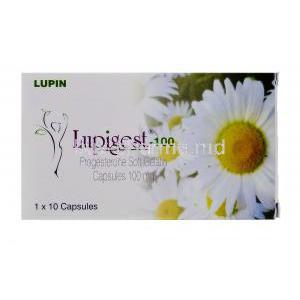 Lupigest, Progesterone 100mg  box