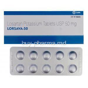 Lorsava, Generic  Cozaar , Losartan 50mg