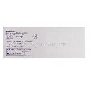 Perigard, Generic  Aceon, Perindopril 2mg  box information