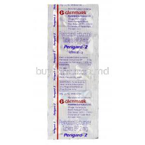 Perigard, Generic  Aceon, Perindopril 2mg blister pack