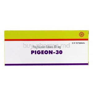 Pigeon 30, Generic Actos, Pioglitazone 30mg box