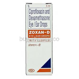 Microflox-DX, Generic Ciprodex,  Ciprofloxacin/ Dexamethasone 0.3% / 0.1% 10 Ml Ophthalmic Solution Eye/ Ear Drops (Microvision)