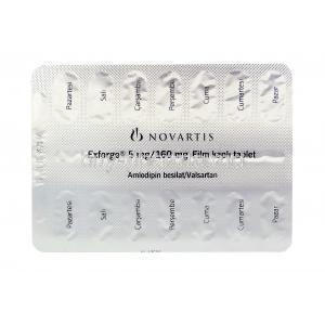 Exforge, Amlodipine Valsartan 5mg 160mg  blister pack