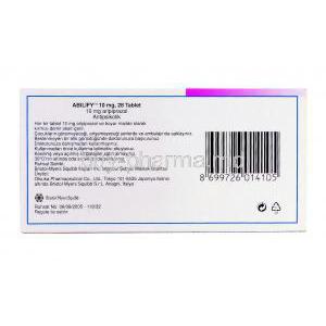 Abilify, Arippiprazole 10mg Bristol Myers Squibb