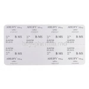 Abilify, Arippiprazole 10mg blister pack